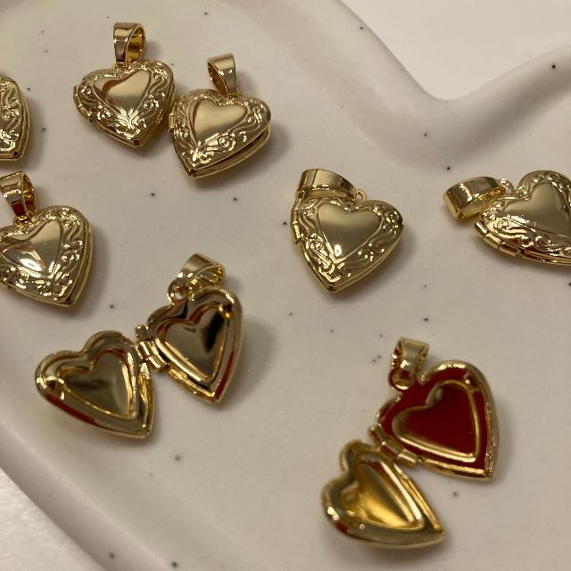 Heart-Shaped Locket Pendant