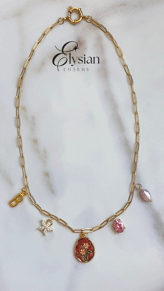 You’re Gorgeous Line - Floral Charm Necklace