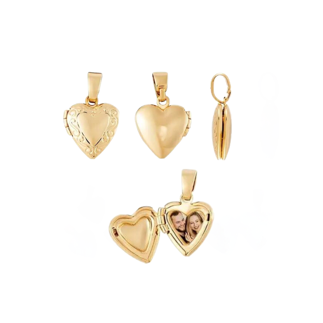 Heart-Shaped Locket Pendant